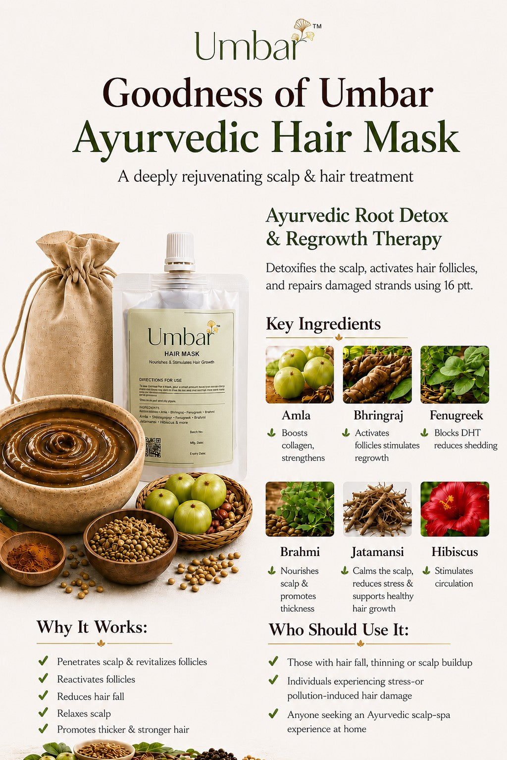 Umbar Herbal Hair Mask