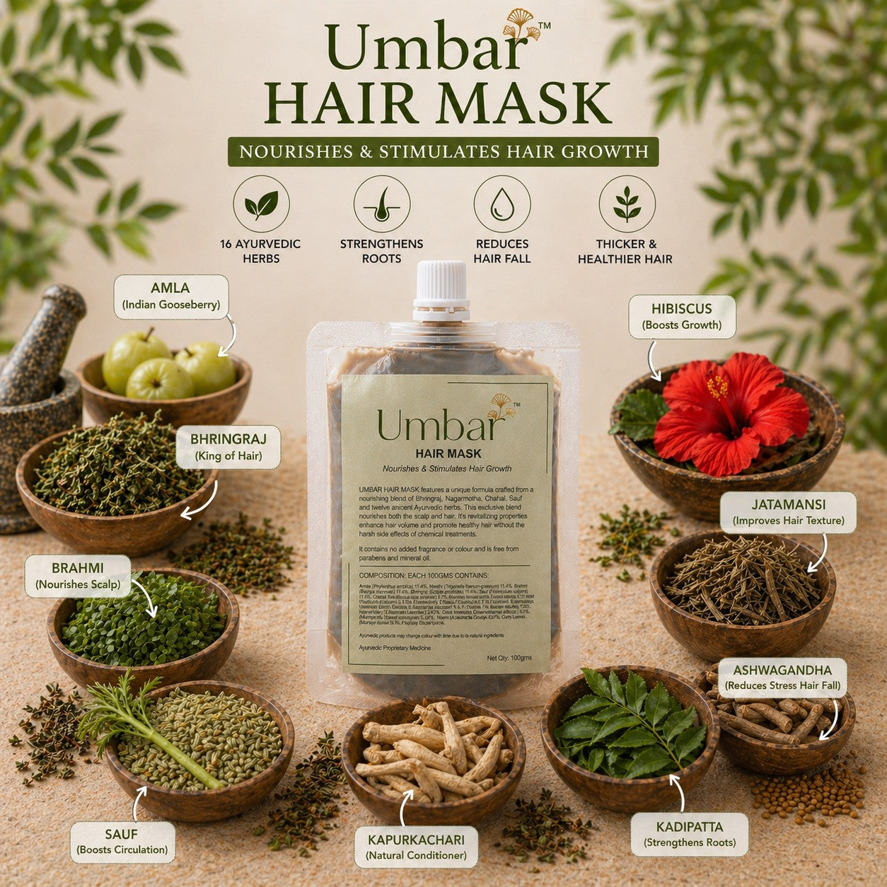 Umbar Herbal Hair Mask