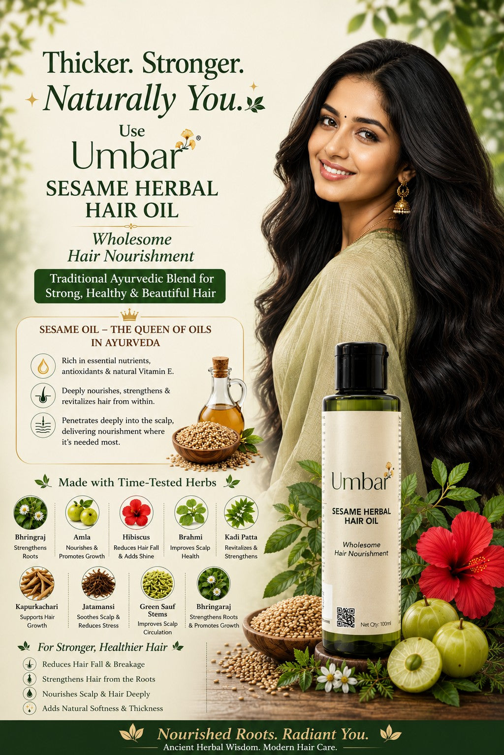 Set of three products - With Sesame Hair Oil
