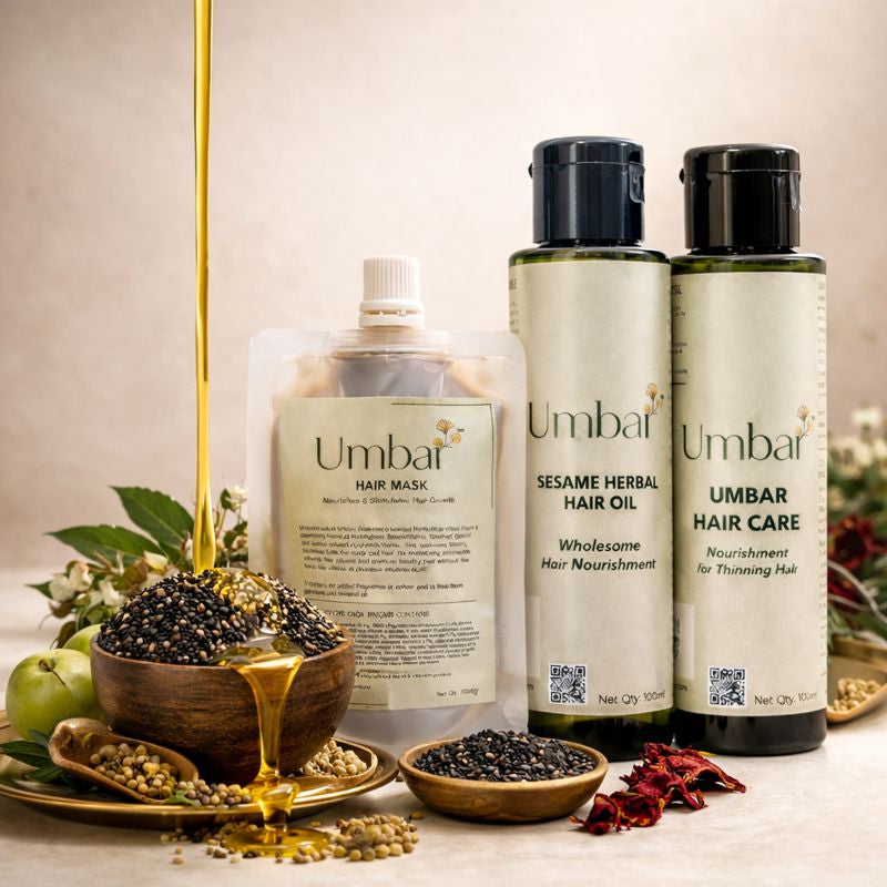 Set of three products - With Sesame Hair Oil