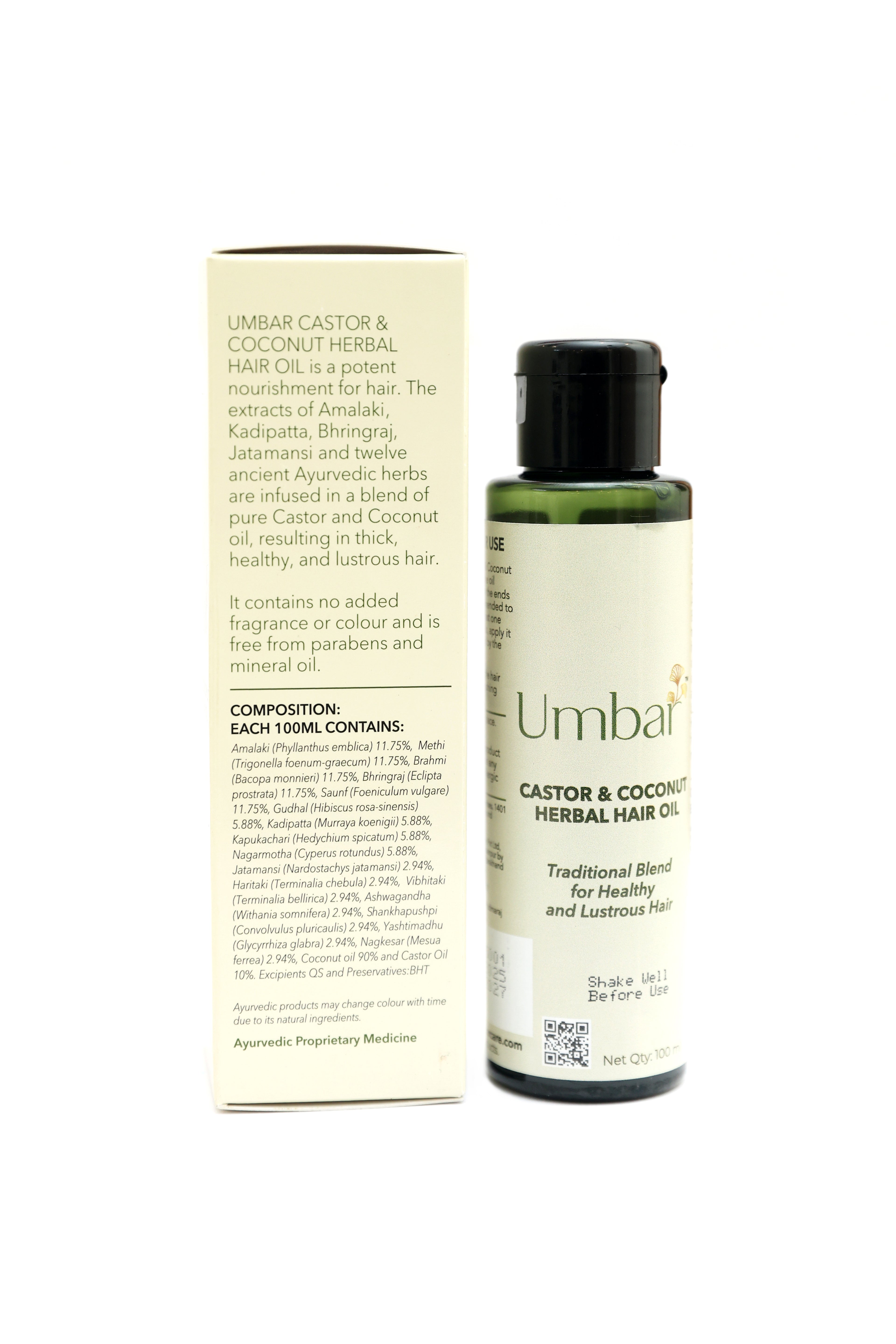 Umbar Castor & Coconut Herbal Hair Oil